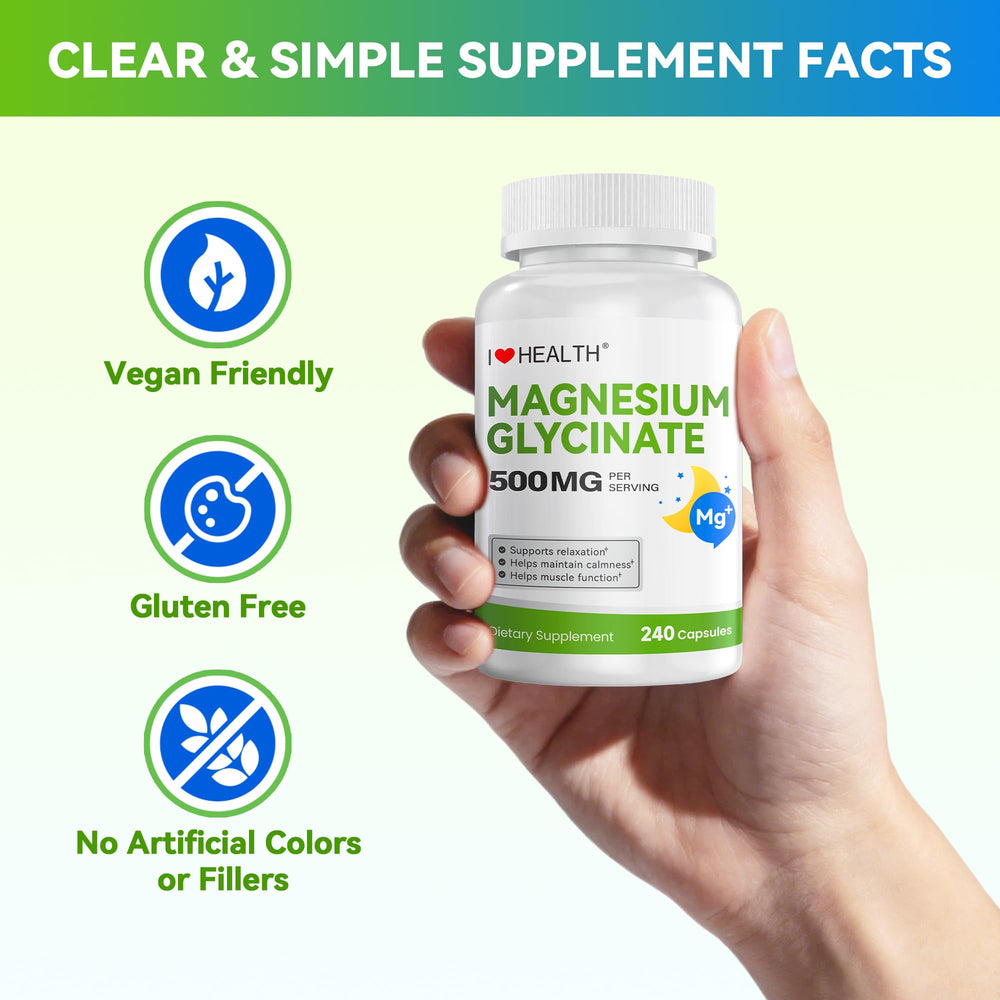 I LOVE HEALTH dosage-friendly bottle suggesting flexible daily use
