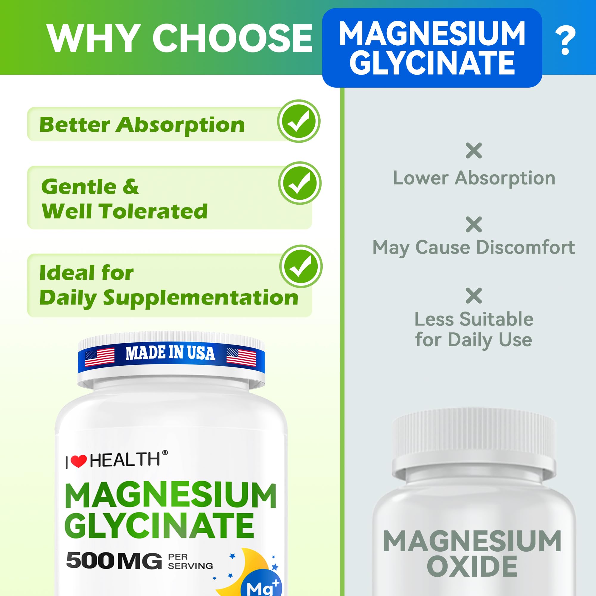 I LOVE HEALTH 240 capsules packaging showing value and convenience
