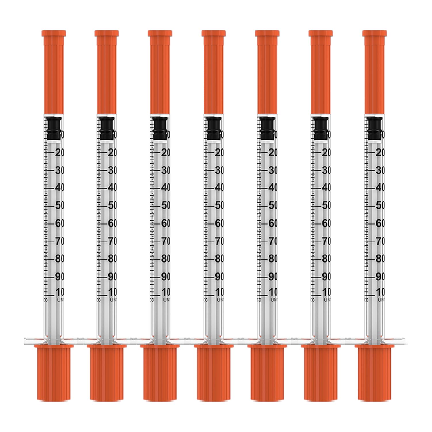 IABDASYET U-100 syringe with needle offers precise measurements in labs.