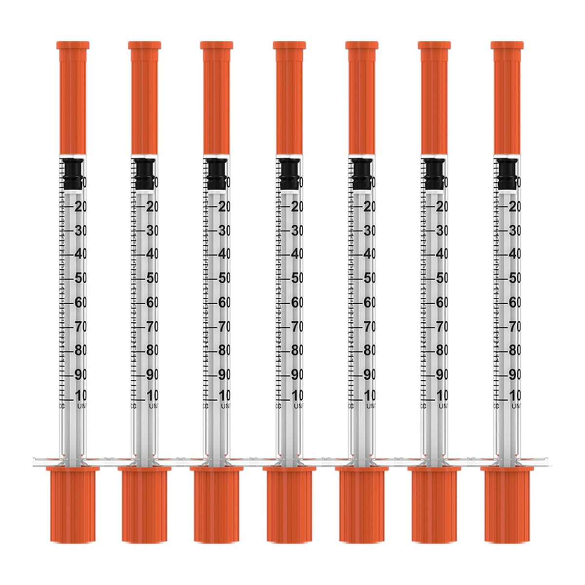 IABDASYET U-100 syringe with needle offers precise measurements in labs.