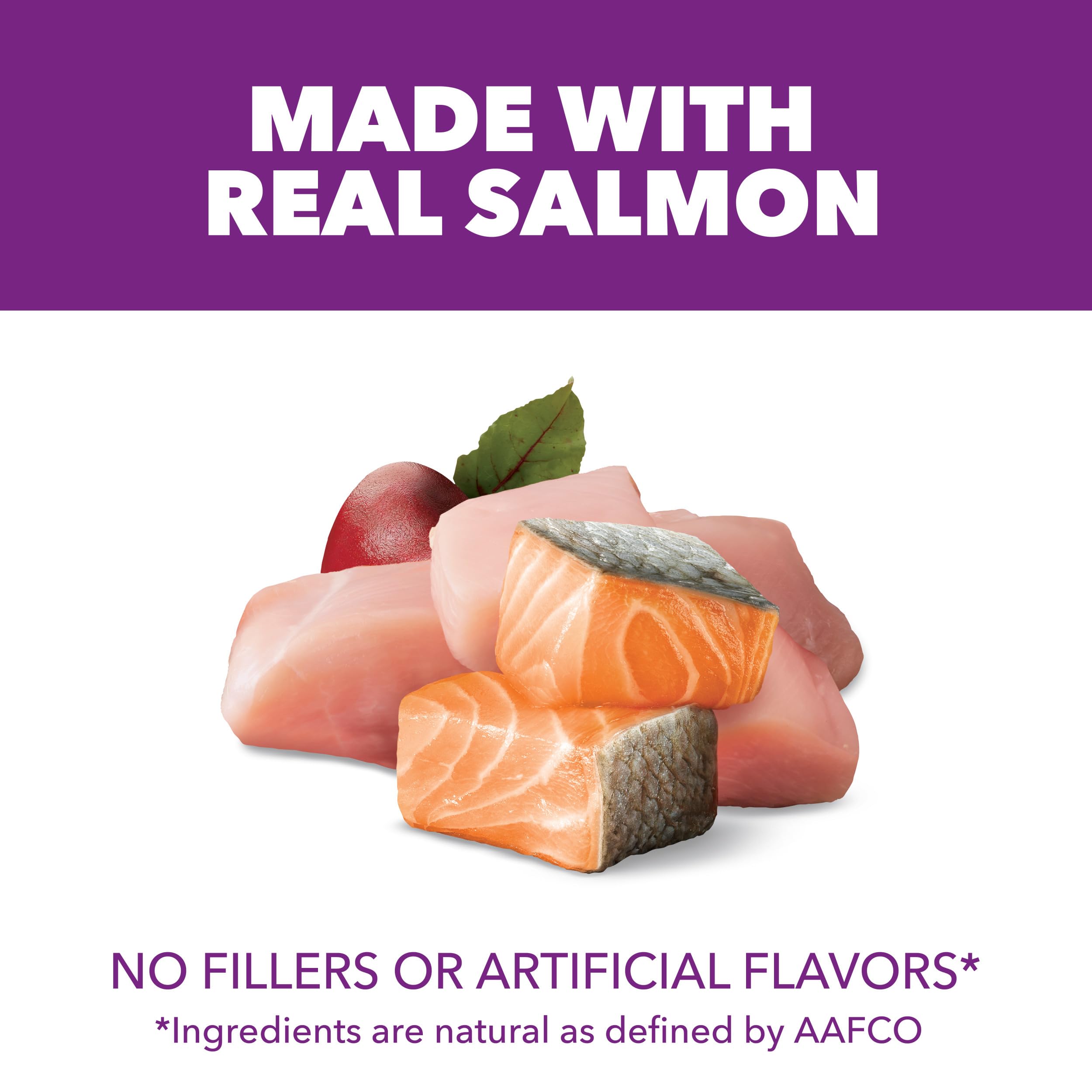 IAMS Advanced Health Skin & Coat includes real chicken as a primary ingredient.