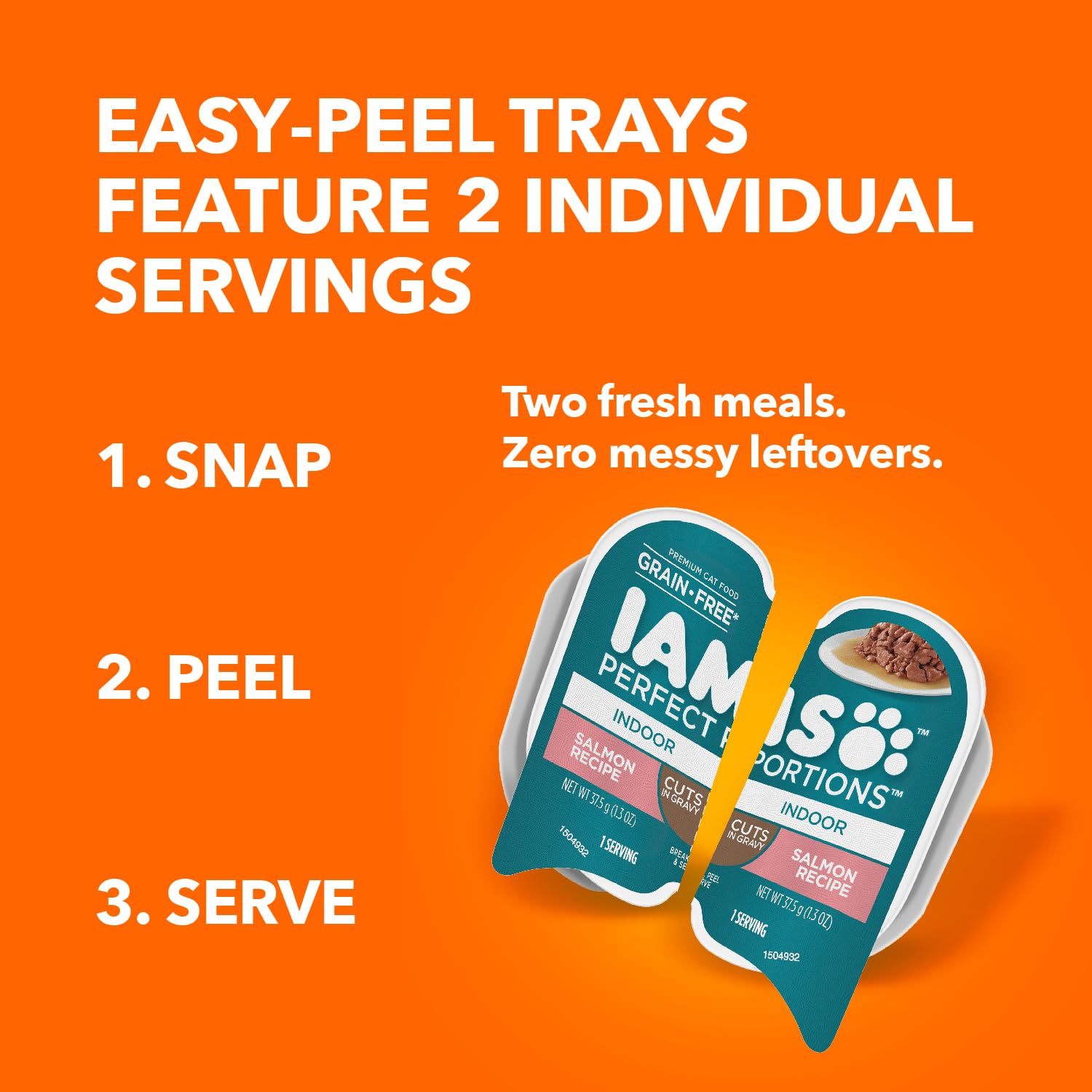 IAMS grain-free wet cat food ready to serve indoors