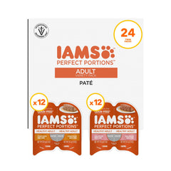 IAMS Perfect Portions indoor cat pate tray close-up for mess-free feeding