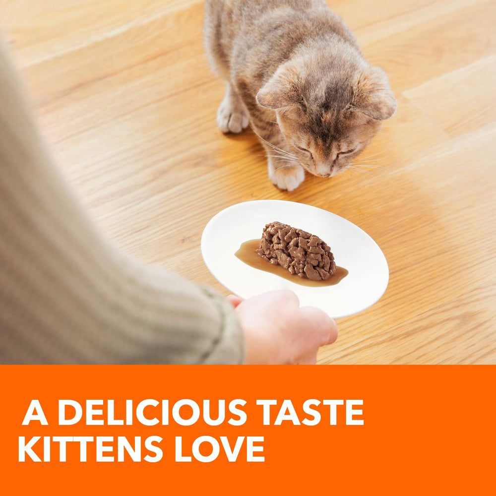 Vitamin E immune support feature promotes overall wellness for kittens.