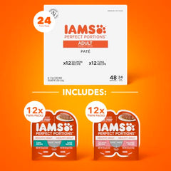 IAMS Perfect Portions twin-pack trays offer two meals per tray to reduce leftovers.