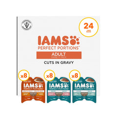IAMS Perfect Portions twin-pack trays for convenient, portion-controlled meals for cats.