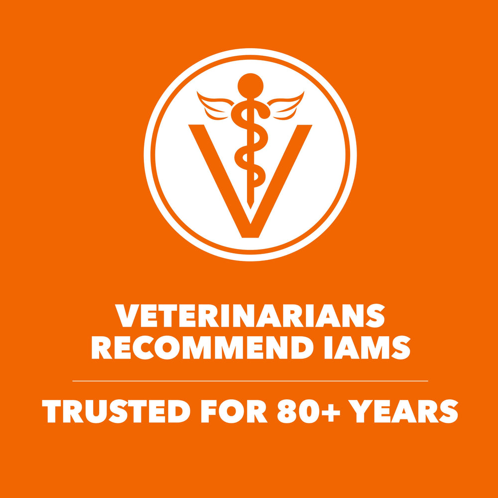 IAMS Proactive Health digestive support fiber blend promoting intestinal wellness.