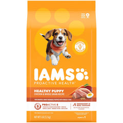 IAMS Proactive Health chiots croquettes au poulet, croquantes et appétentes.