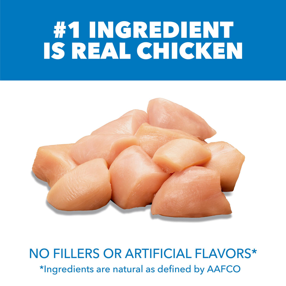 IAMS Proactive Health real chicken ingredient highlight for high-quality protein.
