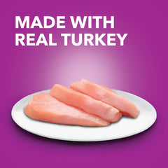 Close-up of IAMS turkey pâté texture showing grain-free recipe.