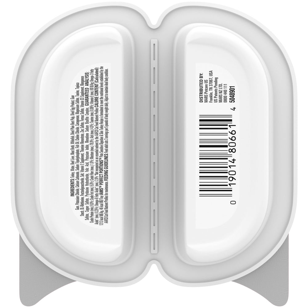 IAMS Perfect Portions two meals per pack for convenient feeding.