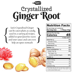 IAN's candied ginger slices, great as a spicy sweet snack