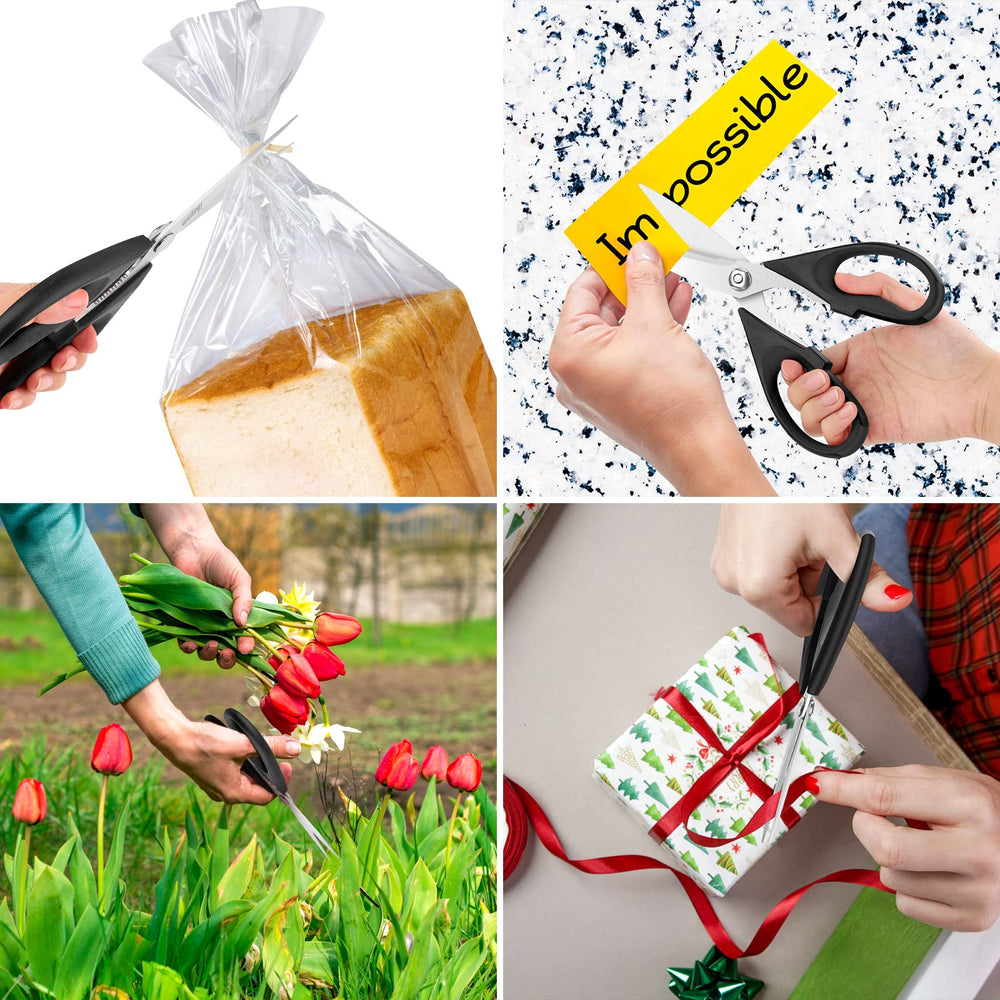 iBayam kitchen scissors perfect for pizza, herbs, and seafood prep