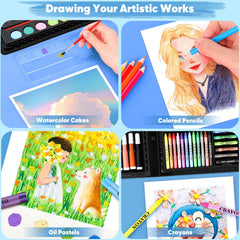 ibayam oil pastels, twelve vibrant sticks for easy blending and shading.