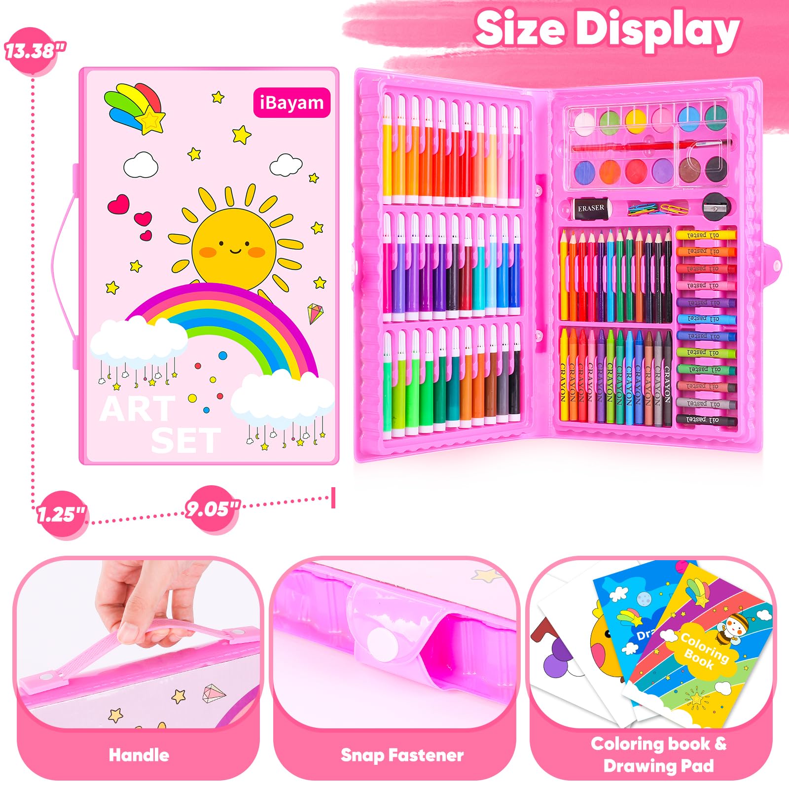 iBayam painting tools and coloring book kit spark imaginative drawing anywhere.