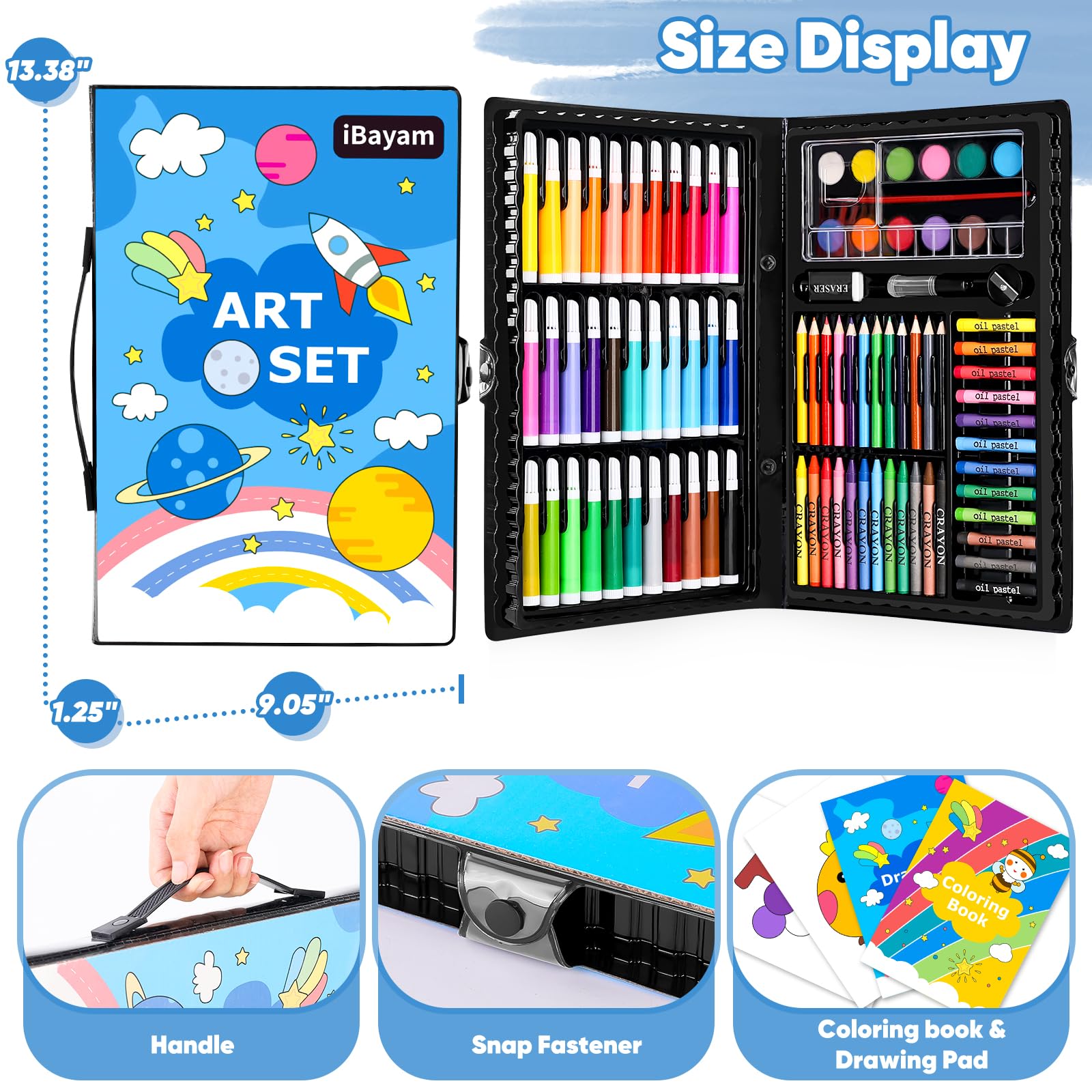 ibayam watercolor cakes, twelve pans for seamless washes and layering.