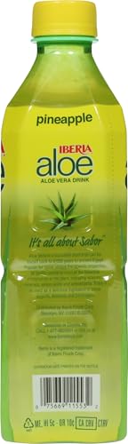 Iberia Aloe Vera Juice Drink used as a mixer for cocktails or mocktails.