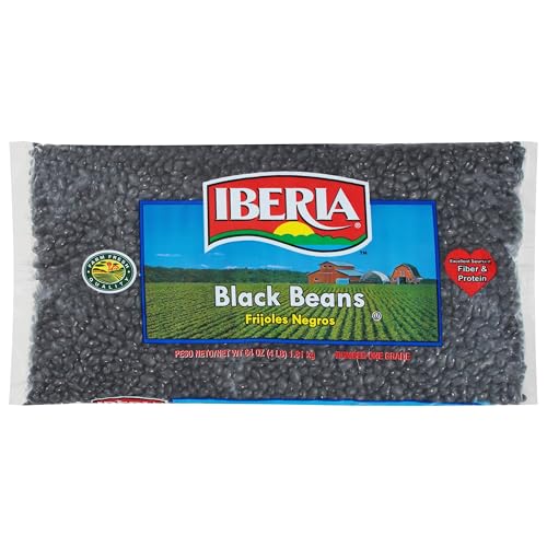 Iberia Black Beans cooked in a pot for hearty soups and stews