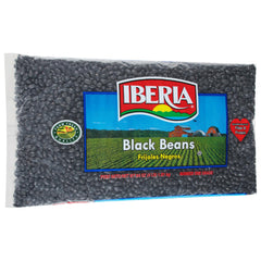 Iberia Black Beans dry bulk 4 lb in pantry, ideal for meal prep
