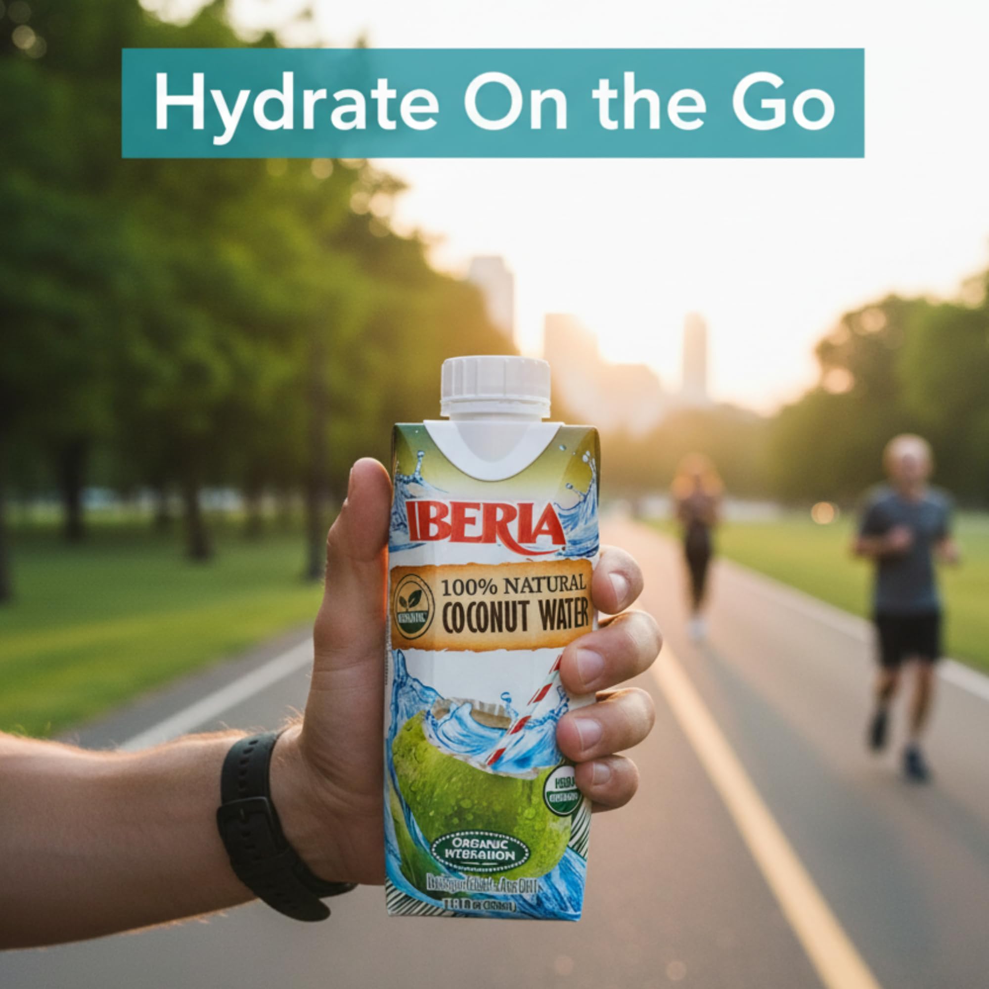 Iberia coconut water—natural sweetness with no added sugar option.