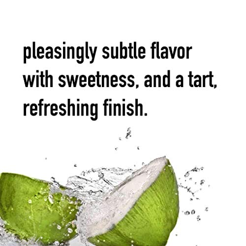 Iberia Coconut Water with Pulp glass over ice serving a refreshing drink.