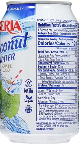 Iberia Coconut Water with Pulp pulp visible highlighting real fruit texture.