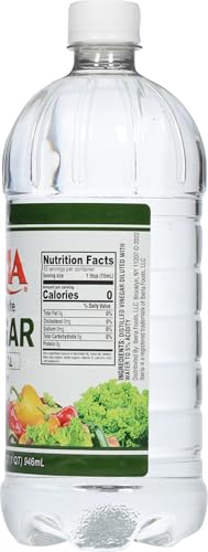 Iberia Distilled White Vinegar used to shine glass surfaces, a natural cleaner.