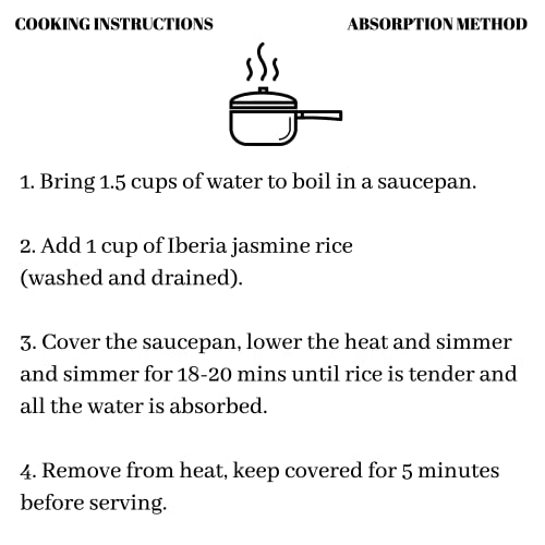 Iberia Jasmine long grains cook to a tender, separate bite.
