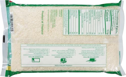 Iberia Jasmine Rice raw grains close-up showing long, slender grains.