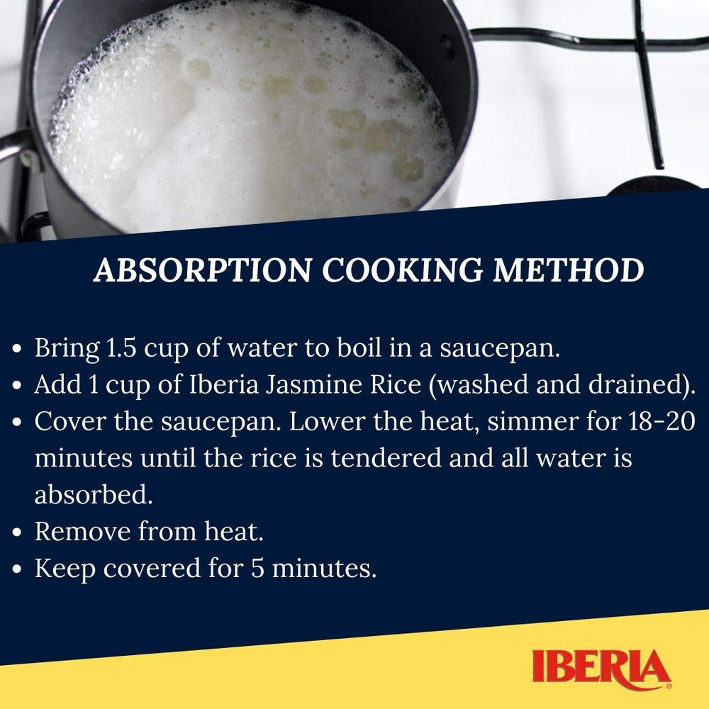 Iberia Jasmine Rice steaming in a cozy kitchen.
