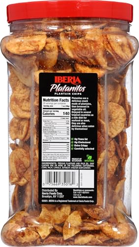 Iberia Maduritos crispy plantain chips close-up highlighting crunchy texture