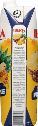 Iberia Pineapple Nectar served in a glass as a tropical drink idea