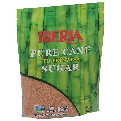 Iberia turbinado sugar golden aroma enriching coffee, tea, and baked goods.
