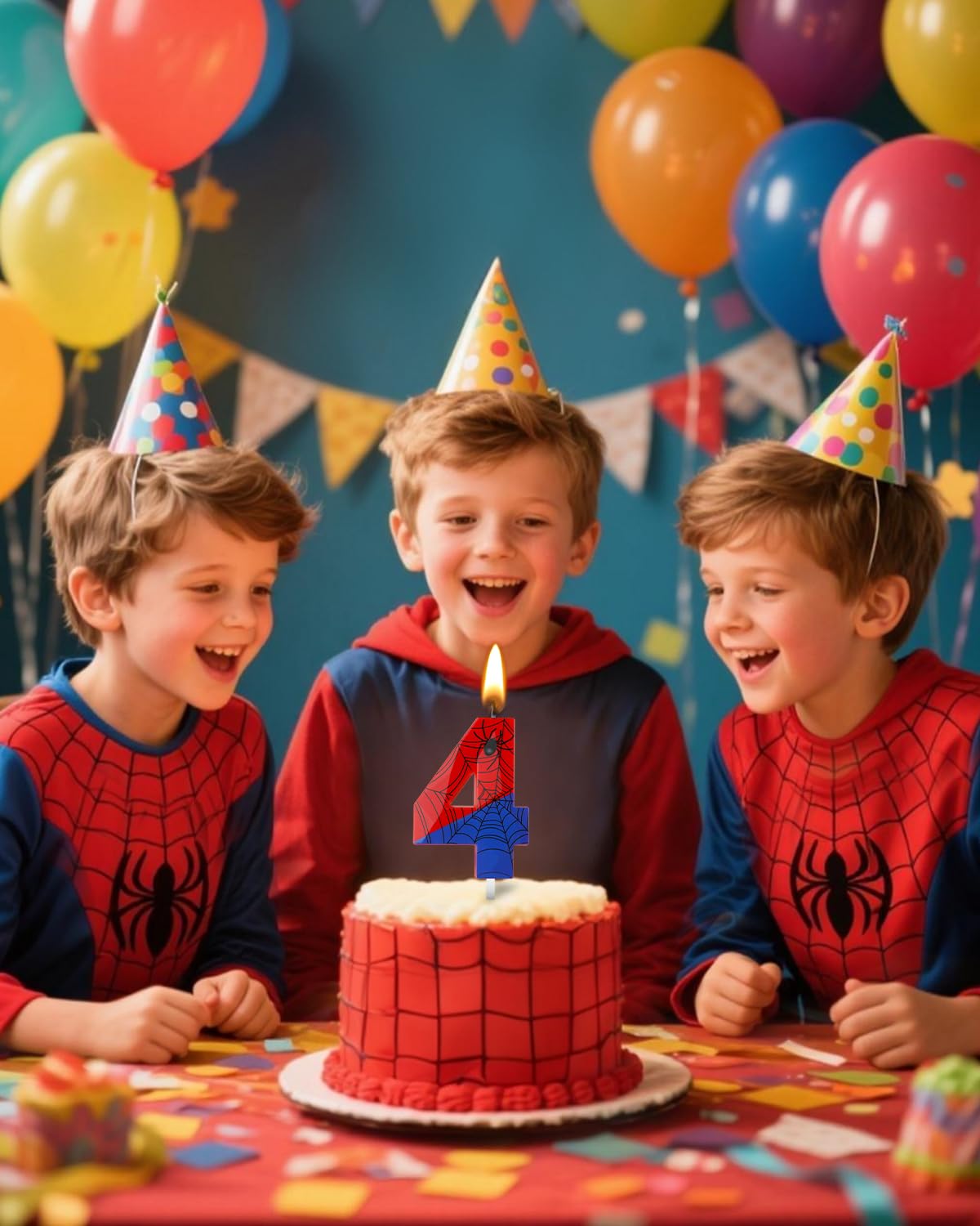 IBLESSU spooky spider candle suits Halloween party decor and events.