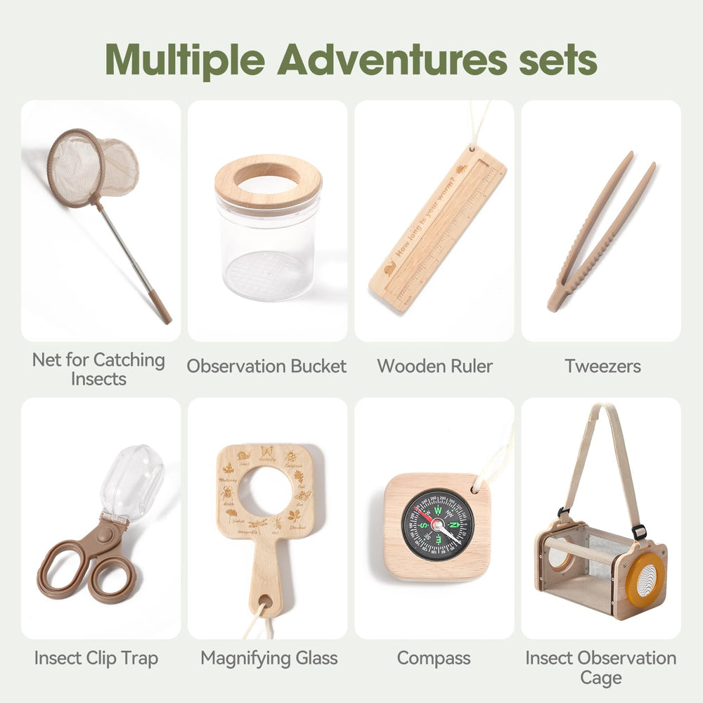 ibwaae Bug Catcher Kit crossbody strap enables hands-free, portable exploration.