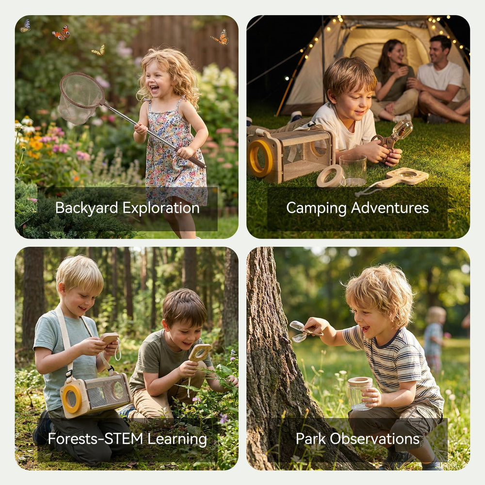 ibwaae Bug Catcher Kit identification cards teach nature names during discovery.