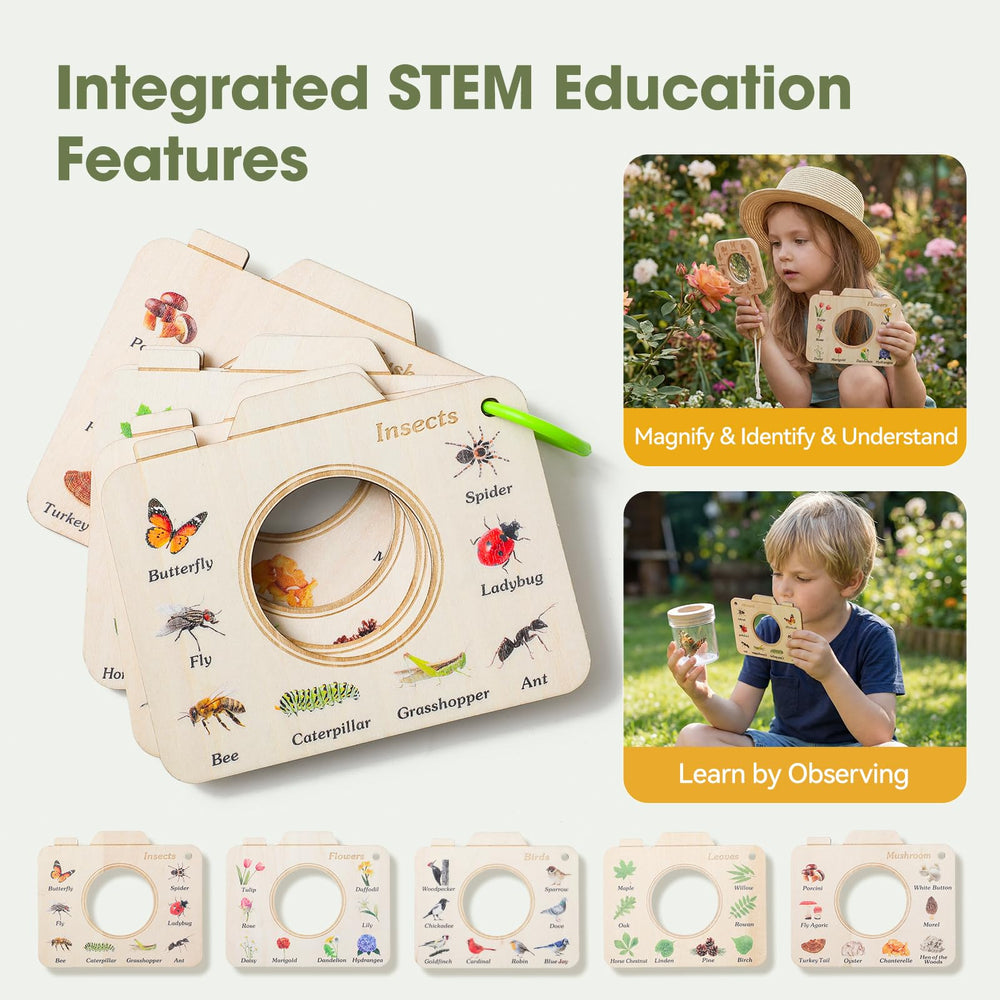 ibwaae Bug Catcher Kit handheld insect cage for safe transport between spots.