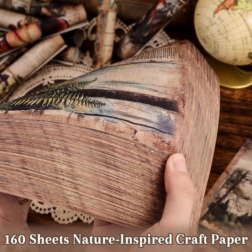 icceemee nature scrapbook paper detailed leaves 04 enhances layered scrapbooks and wall collages.