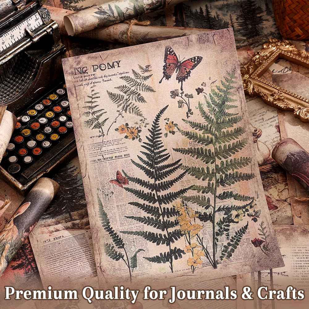 icceemee nature scrapbook paper warm tone 05 adds cozy hues to planners and envelopes.