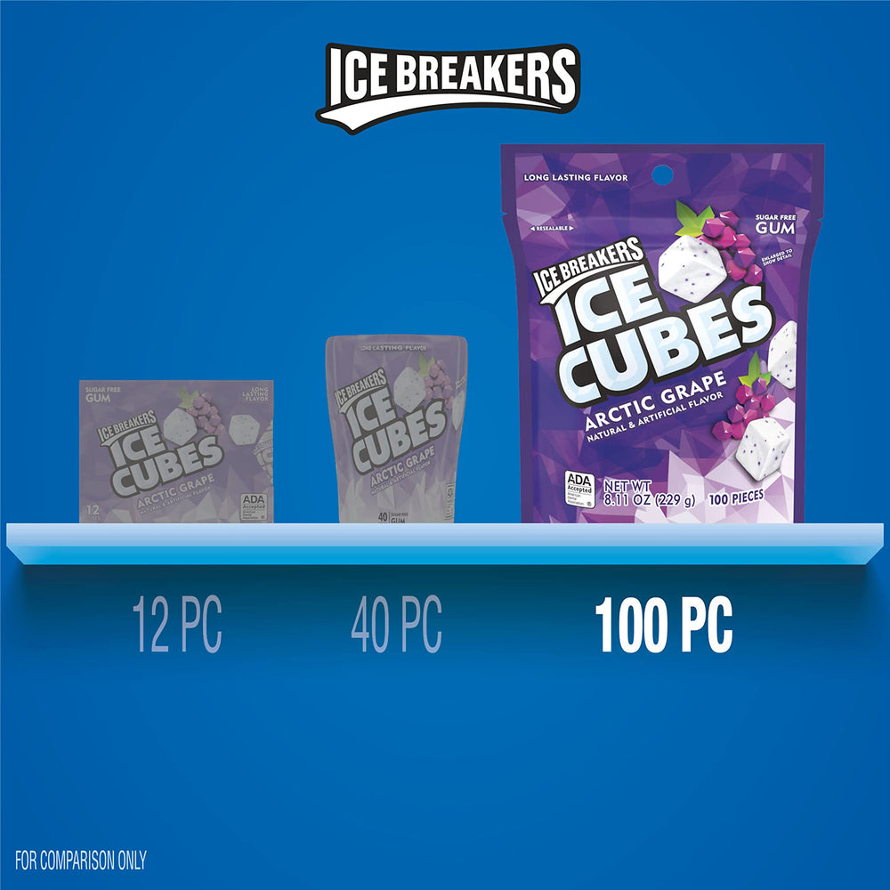 Gum cubes in a car cup holder for quick breath refresh.