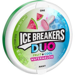 Ice Breakers Duo Watermelon Mints 4-pack for on-the-go refresh