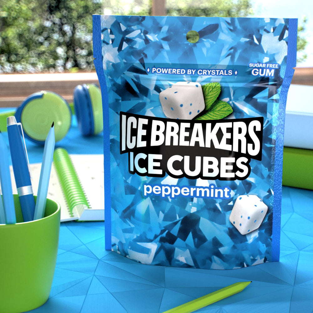 Gift-ready Ice Breakers Ice Cubes pouch idea for celebrations and parties.