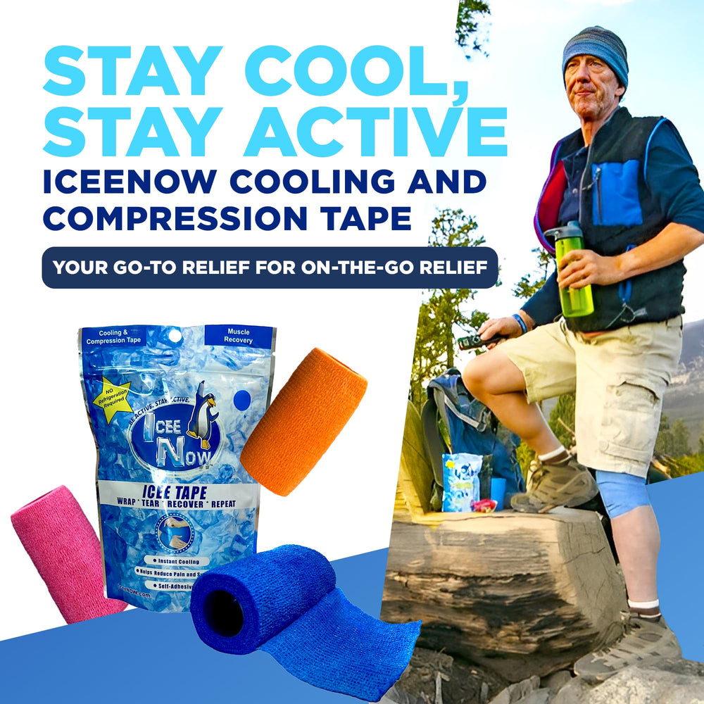 Icee Now ICEE Tape compact design fits gym bags and travel kits.