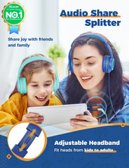 iClever HS22 sharing splitter lets two kids listen together on one device.