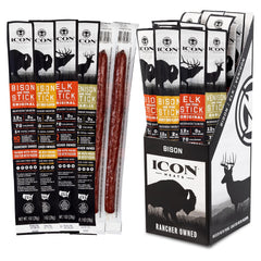 ICON Meats Snack Sticks Original Bison & Pork for on-the-go protein