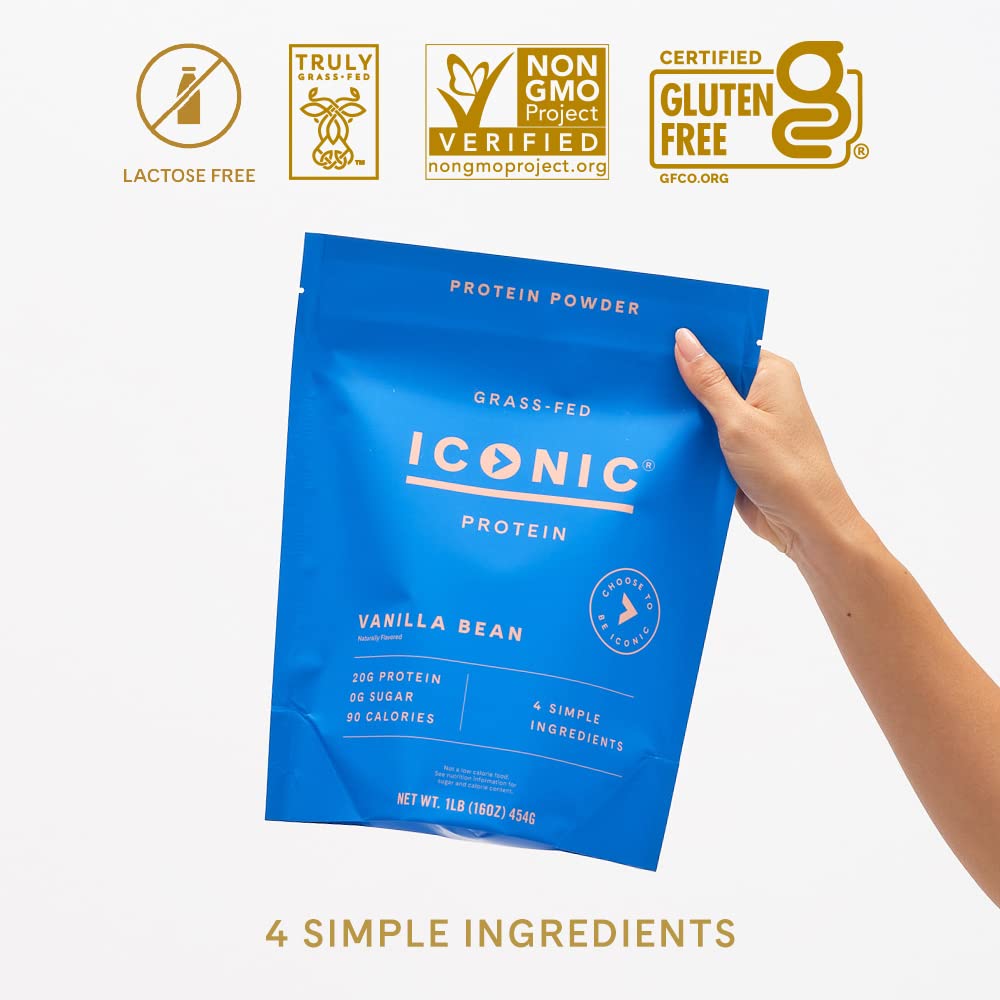 ICONIC scoop beside powder conveys measurement and portion control.