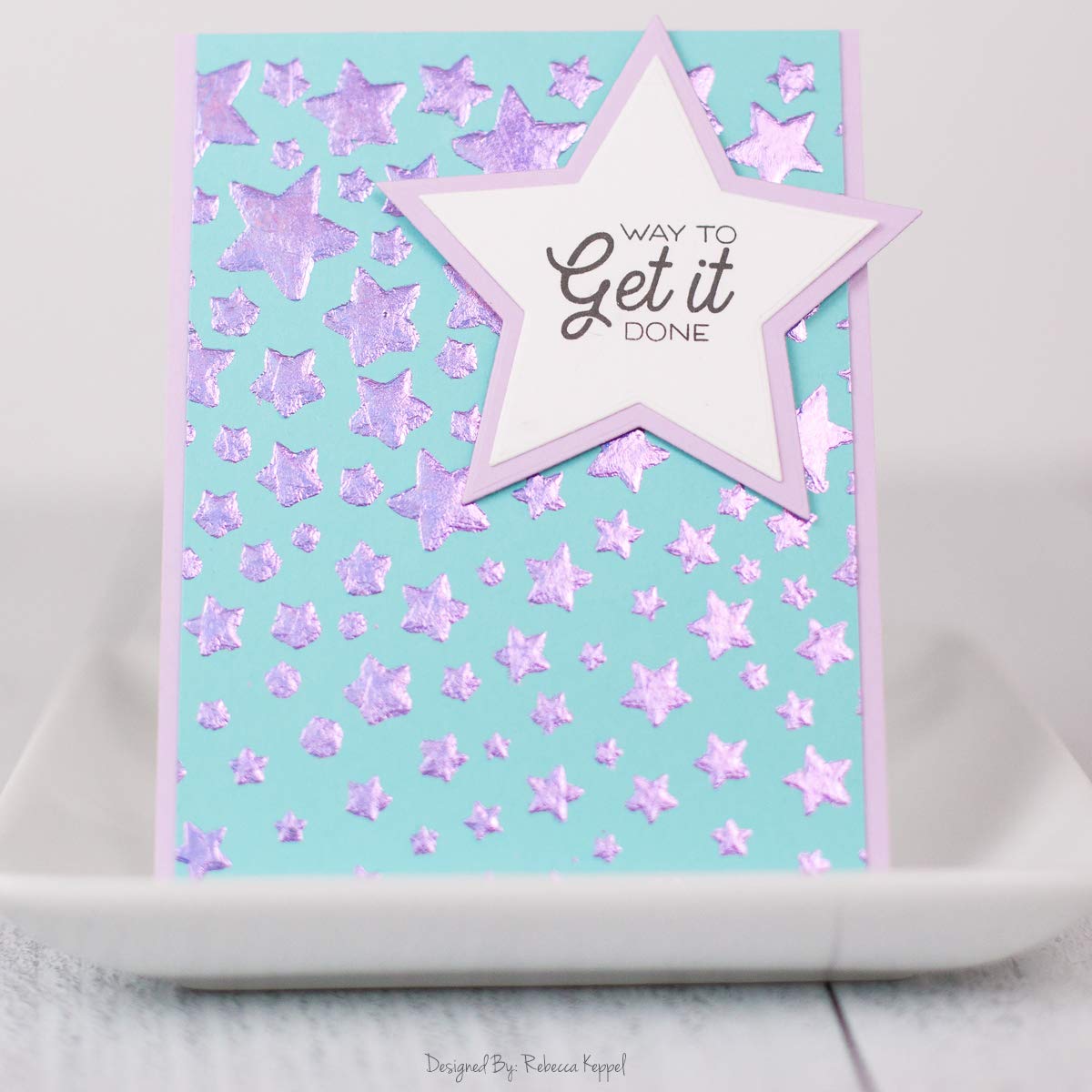 iCraft Deco Foil Transfer Gel DUO in a heat transfer setup with a laminator.