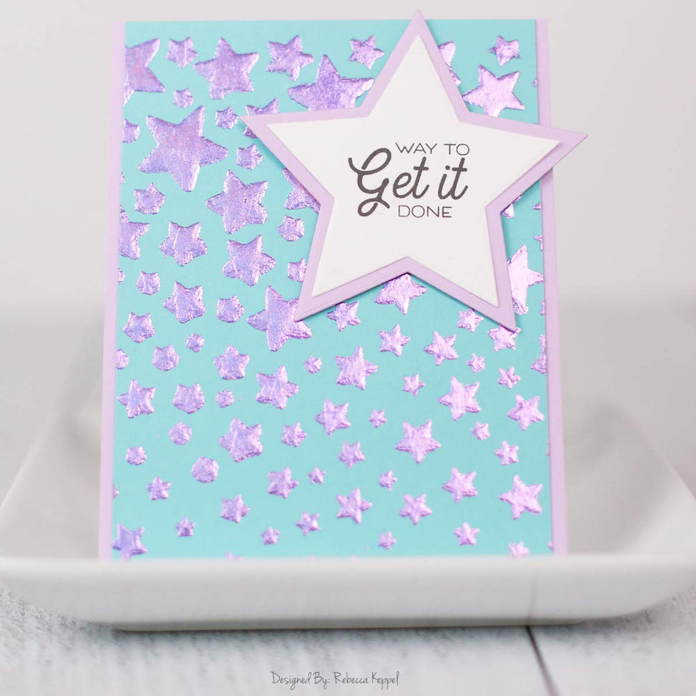 iCraft Deco Foil Transfer Gel DUO in a heat transfer setup with a laminator.