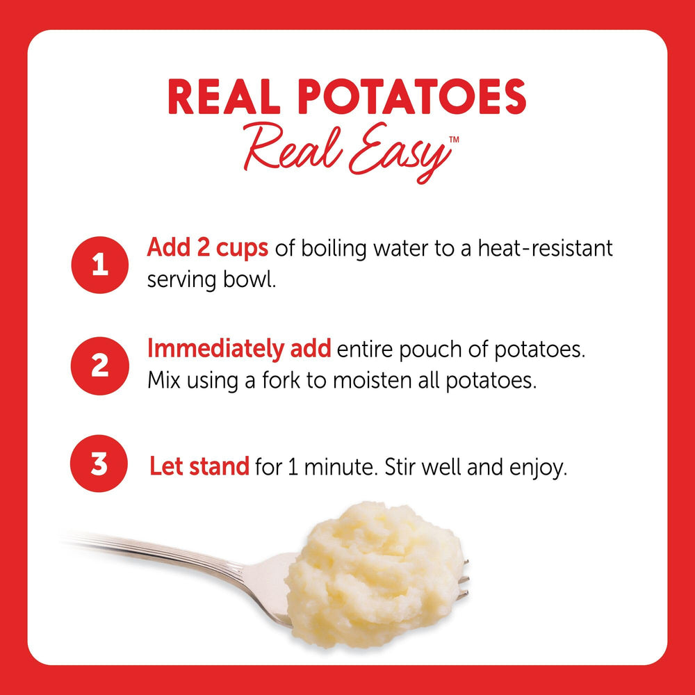 Creamy Idahoan mashed potatoes served in a bowl