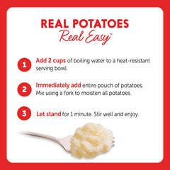 Creamy Idahoan mashed potatoes served in a bowl